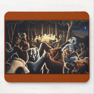 Tanzbär Art Mousepad Wildlife Art Mousepad