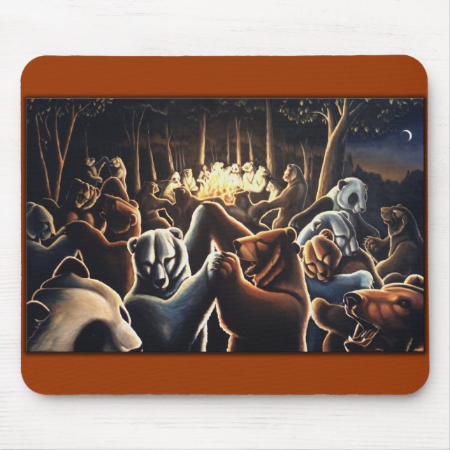 Tanzbär Art Mousepad Wildlife Art Mousepad (Vorne)