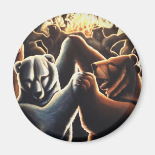 Tanzbären Kühlschrank Magent Wildlife Magnet