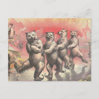 Tanzbären Postkarte