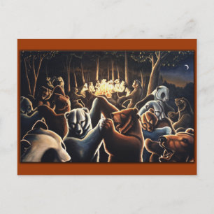 Tanzbären Postkarte Feier Postkarten