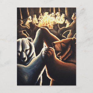 Tanzbären Postkarte Feier Postkarten