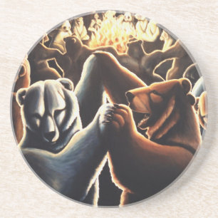 Tanzbären Untersetzer Party Tiere Untersetzer Gesc