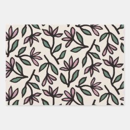 Tanzblätter für Floral Symphony Wrapping Paper She Geschenkpapier Set