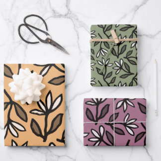 Tanzblätter für Floral Symphony Wrapping Paper She Geschenkpapier Set
