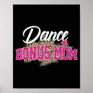 Tanzbonus Mama Leopard lustiger tanzender Mutterta Poster