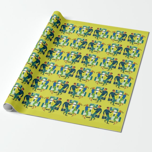 Tanzdruck Geschenkpapier (Ungerollt)