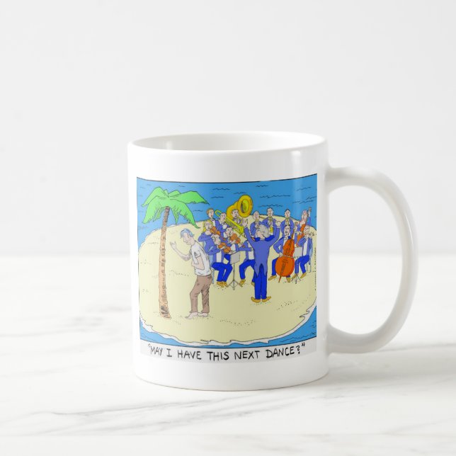 Tänze mit Palmen Tasse Funny T-Shirts (Rechts)