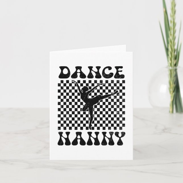 Tanze Nanny Tanze Liebhaber Muttertag  Karte (Vorderseite)