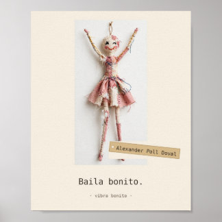 Tanze schön — Stoffspielzeuge Poster