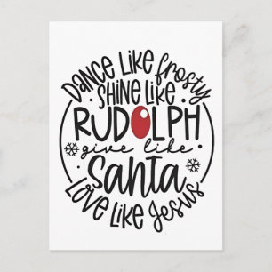 Tanze wie Frosty, leuchte wie Rudolph Weihnachten