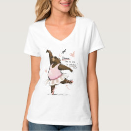 Tanze wie niemand zuschaut Lustiger Ballettbär T-Shirt