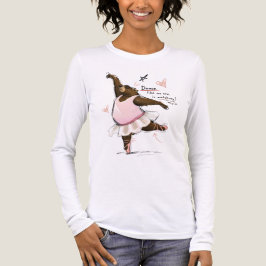 Tanze wie niemand zuschaut Lustiger Ballettbär Tri-Blend Shirt