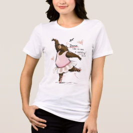 Tanze wie niemand zuschaut Lustiger Ballettbär Tri-Blend Shirt
