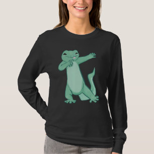 Tanzeidechse in grün für Reptilien und Dragon fa T-Shirt
