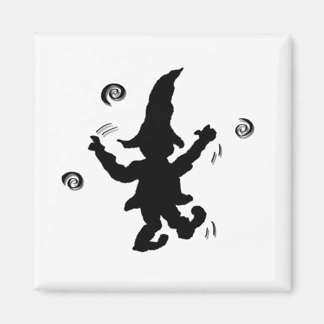 Tanzelf von Cussdum Designs Magnet (Vorne)