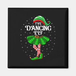 Tanzelf Weihnachtsfamilie Matching Women Girls Magnet