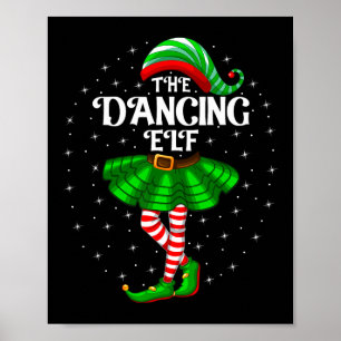 Tanzelf Weihnachtsfamilie Matching Women Girls Poster