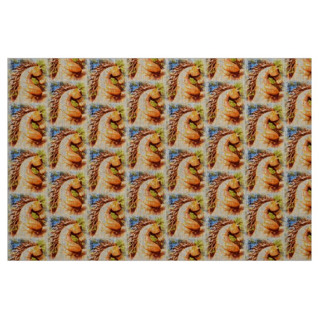 tänzelnde Mustangs Stoff (Fat Quarter (45,7 x 55,9 cm))