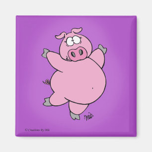 Tänzelnder Schwein-Magnet Magnet