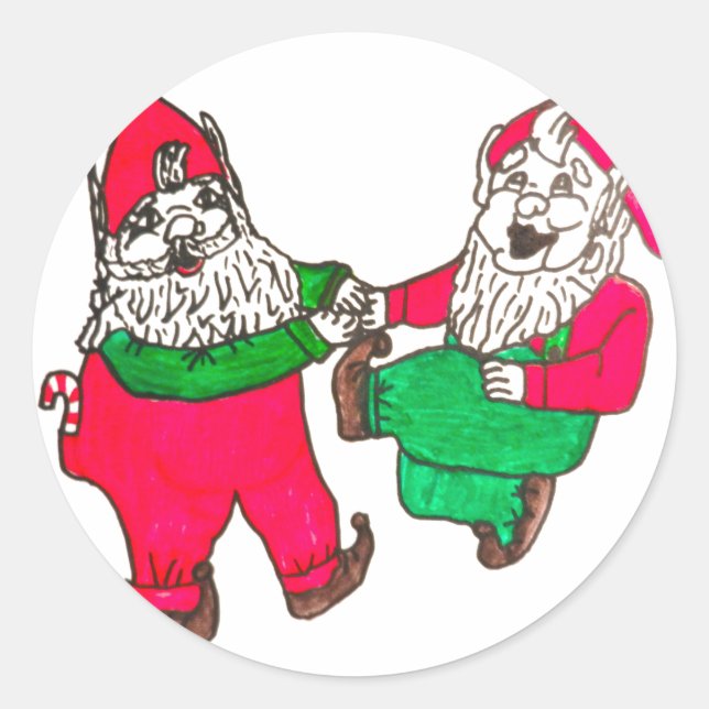 TANZELVES-Aufkleber Runder Aufkleber (Vorderseite)