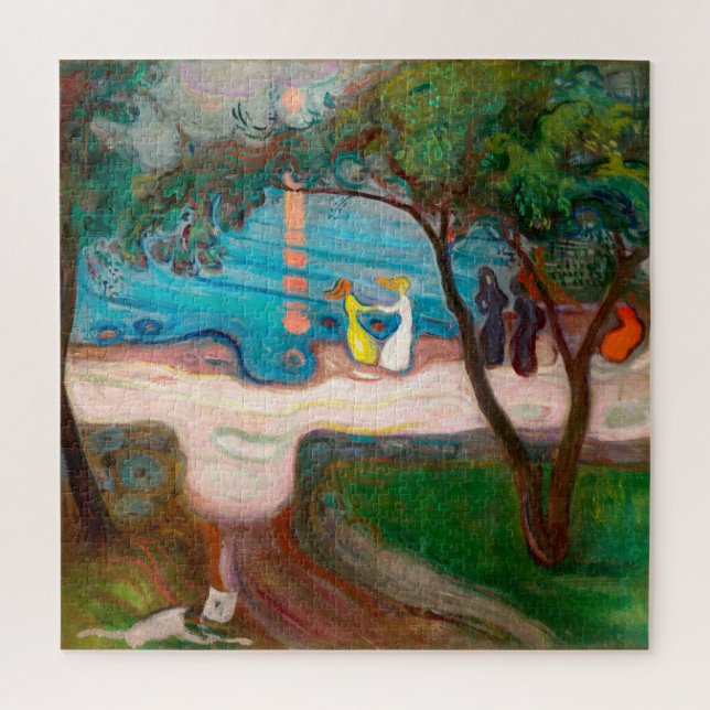 Tanzen an der Küste | Edvard Munch | Puzzle (Vertikal)