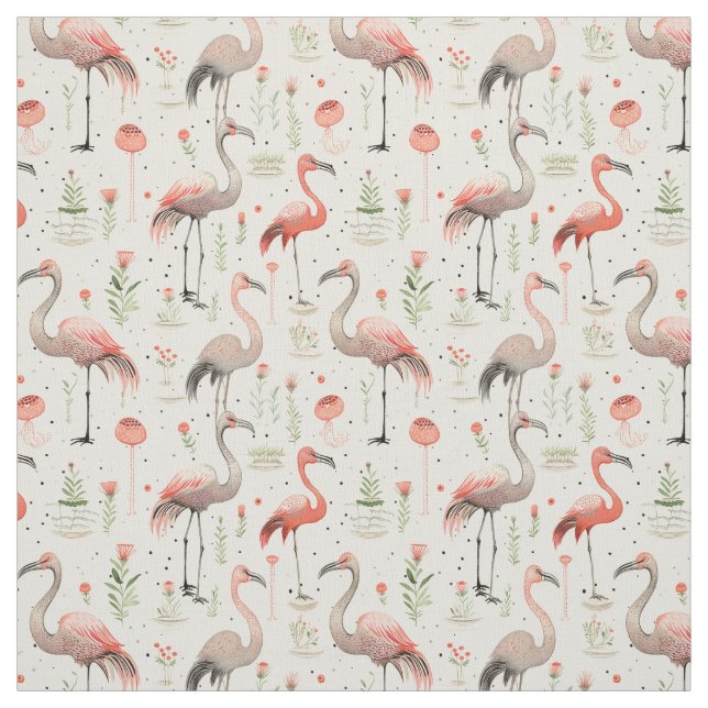 Tanzen auf Air: Whimsy Flamingo Stoff (Muster)