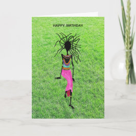 Tanzen auf der grünen GrasGeburtstagskarte Karte