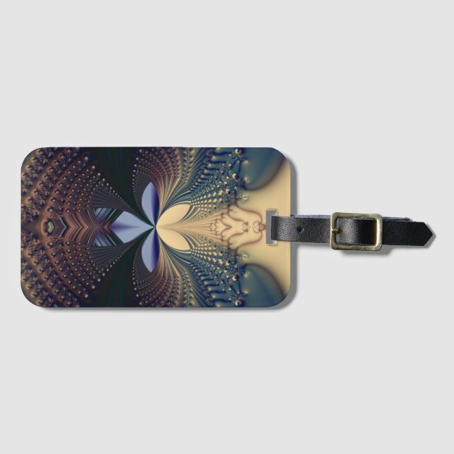 Tanzen auf einem Button - Maßgeschneiderte Gepäckm Gepäckanhänger (Vorderseite (Horizontal))