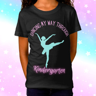 Tanzen auf meinem Weg durch den Kindergarten Lila T-Shirt