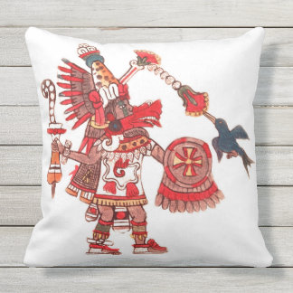Tanzen aztekischer Shaman-Krieger Kissen Für Draußen