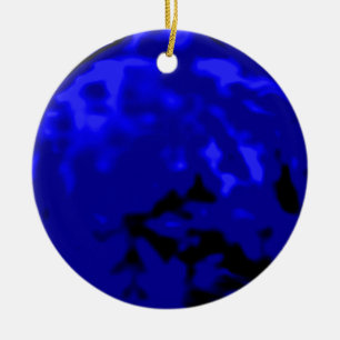 Tanzen-Ball-Goldblaue Transport-MUSEUM Zazzle Keramik Ornament