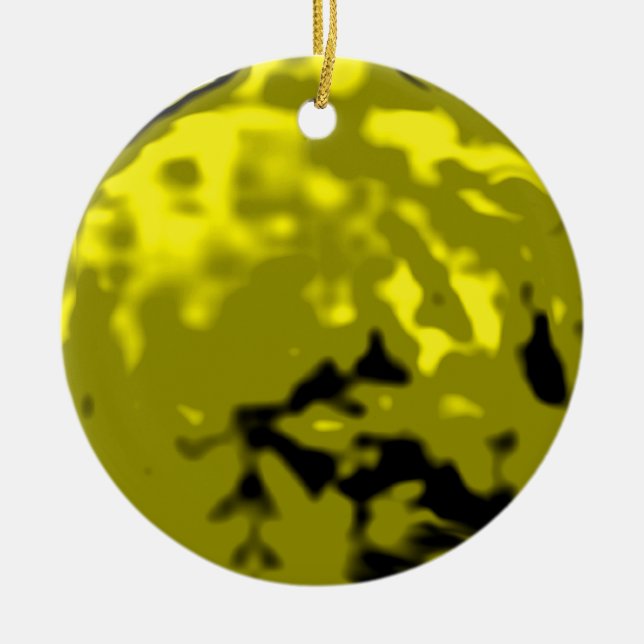 Tanzen-Ball-Goldgelb-Transport-MUSEUM Zazzle Keramik Ornament (Vorne)