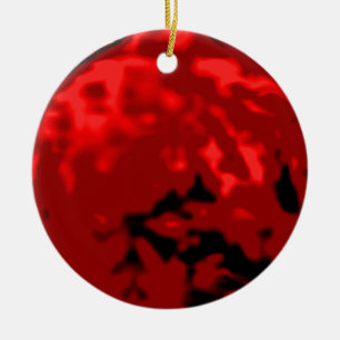 Tanzen-Ball-Goldrote Transp MUSEUM Zazzle Keramik Ornament