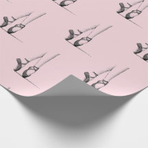 Tanzen Ballerina Feet auf rosa