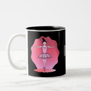 Tanzen-Ballerina-Tasse Zweifarbige Tasse