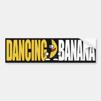 Tanzen bananayellow Weiß Autoaufkleber