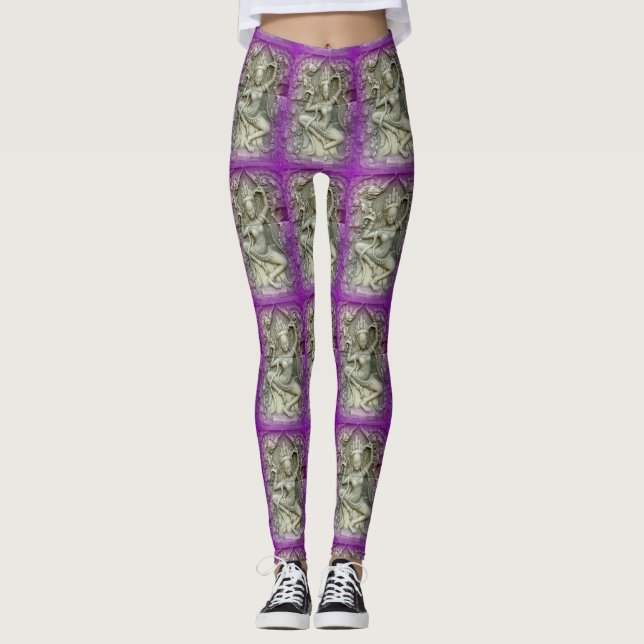 Tanzen dakini Skulpturyoga Leggings (Vorderseite)
