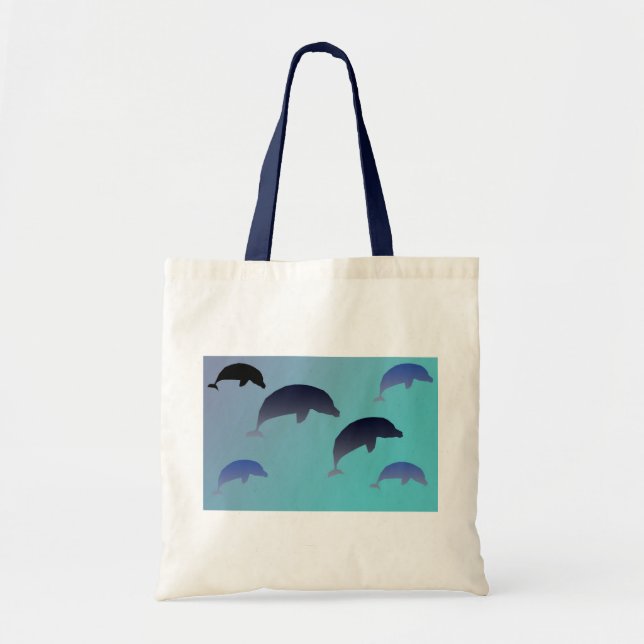 Tanzen-Delphin-Tasche Tragetasche (Vorne)