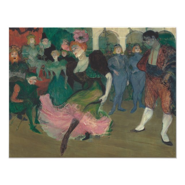 Tanzen des Bolero - Malerei Toulouse-Lautrec Fotodruck (Vorne)