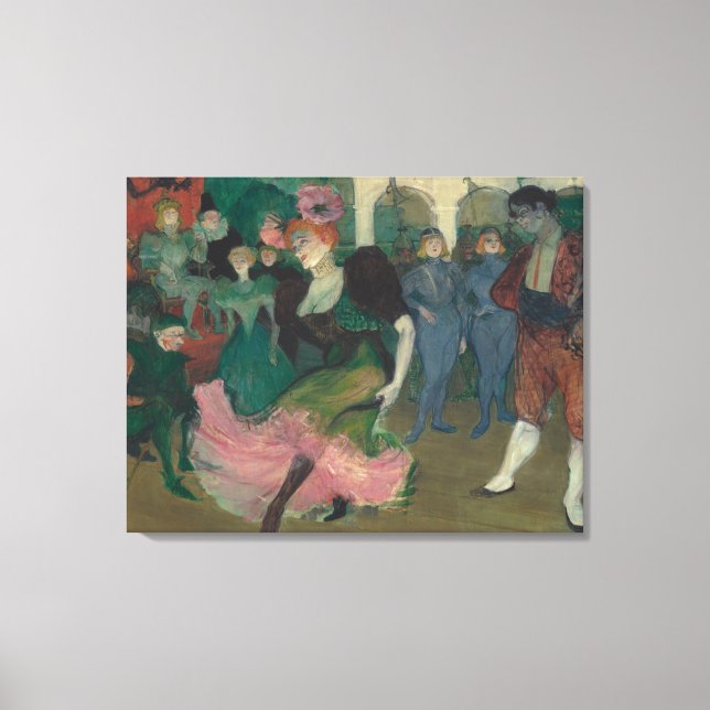 Tanzen des Bolero - Malerei Toulouse-Lautrec Leinwanddruck (Vorderseite)