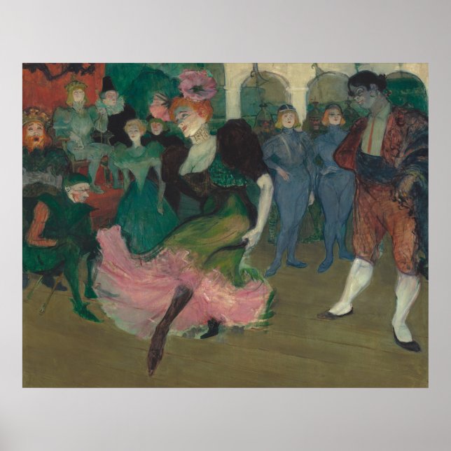 Tanzen des Bolero - Malerei Toulouse-Lautrec Poster (Vorne)
