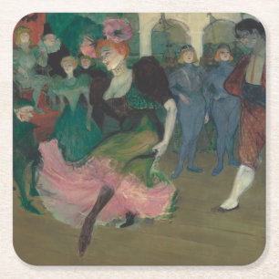 Tanzen des Bolero - Malerei Toulouse-Lautrec Rechteckiger Pappuntersetzer