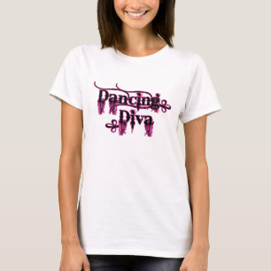 Tanzen-Diva-Rosa T-Shirt