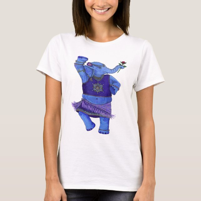 Tanzen-Elefant T-Shirt (Vorderseite)