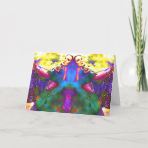 Tanzen färbt Gruß-Karte Karte