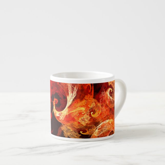 Tanzen Firebird Abstrakt Art Espresso Tasse (Vorderseite Rechts)