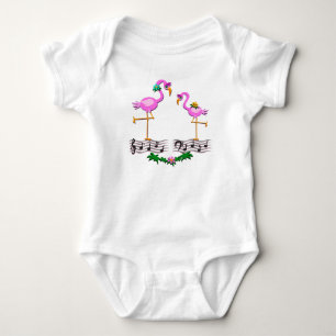 Tanzen-Flamingos Baby Strampler