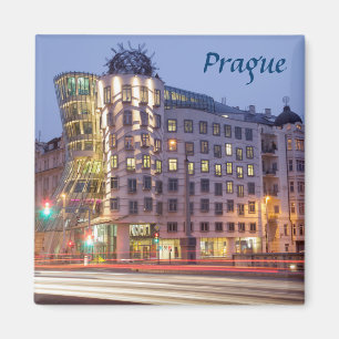Tanzen-Haus-Prag-Andenken-Foto Magnet