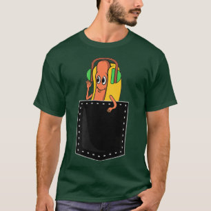 Tanzen Hot Dog in meinem Pocket Meme-T-Shirt T-Shirt